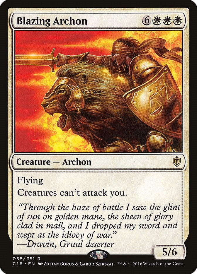 Image for Blazing Archon (58) - Magic: The Gathering