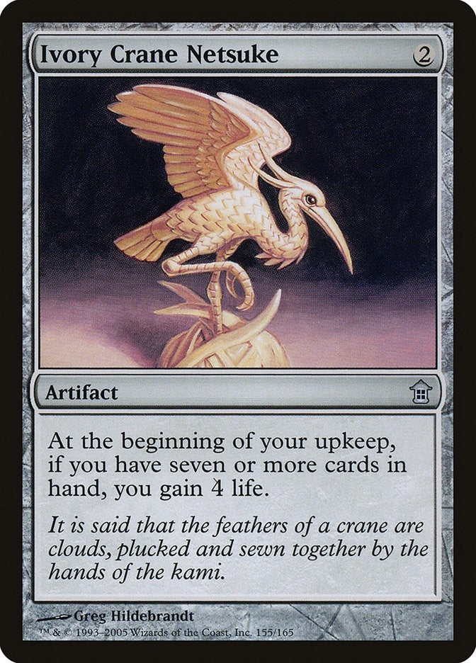 Image for Ivory Crane Netsuke (155) - Magic: The Gathering