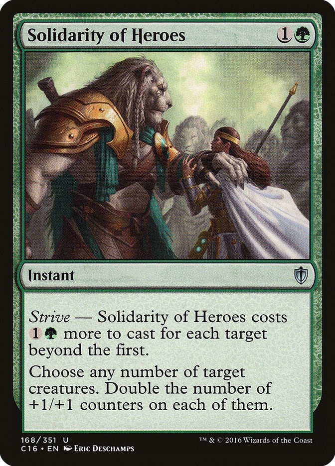 Image for Solidarity of Heroes (168) (C16) - Magic: The Gathering