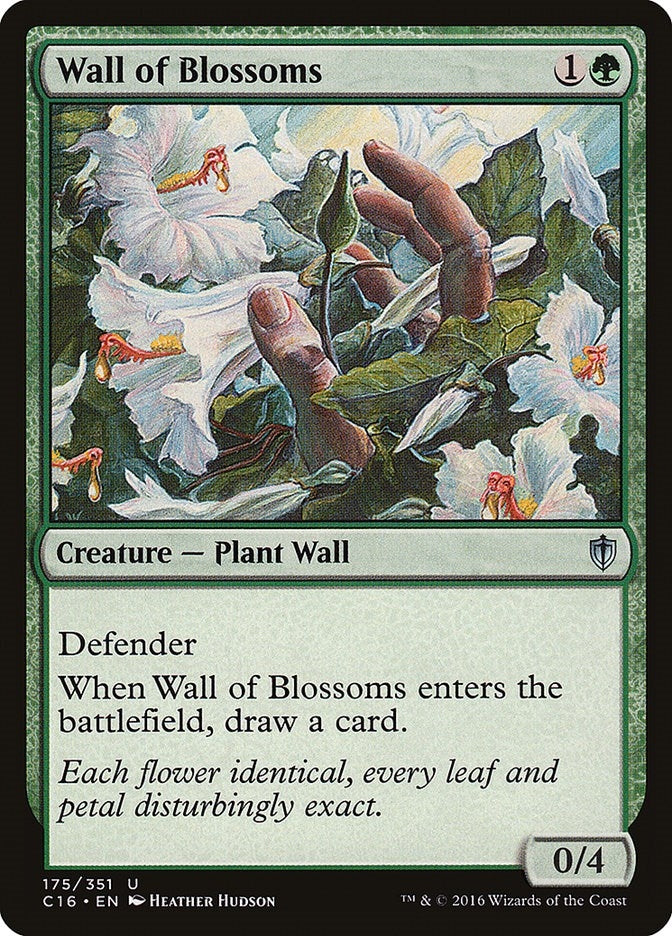 Image for Wall of Blossoms (175) (C16) - Magic: The Gathering