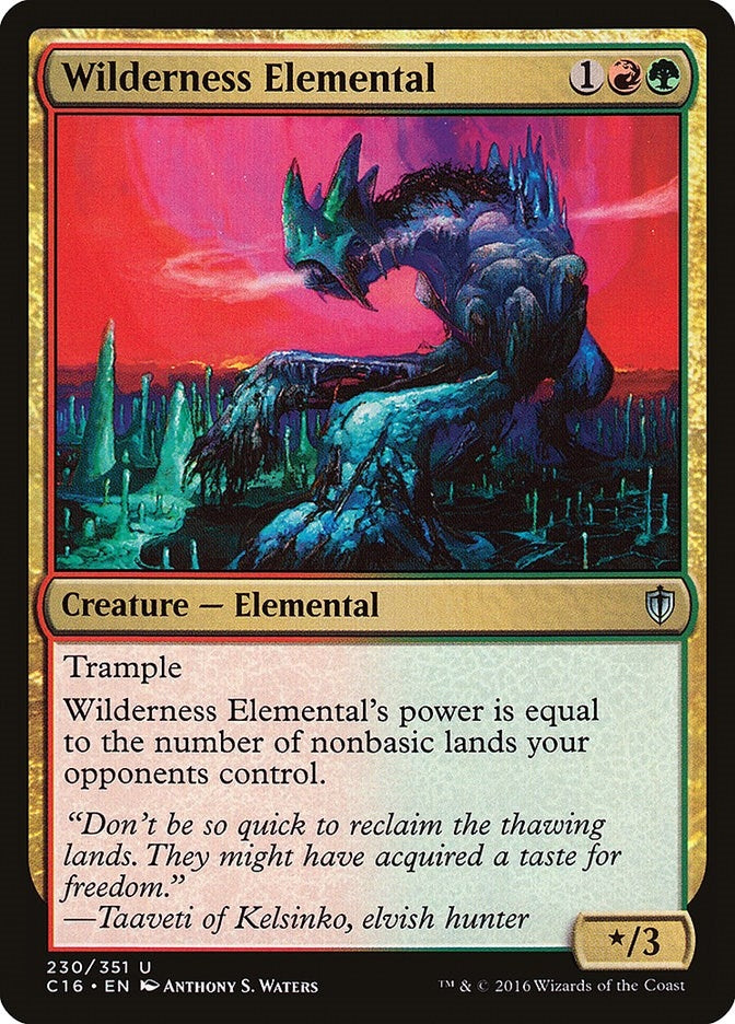 Image for Wilderness Elemental (230) (C16) - Magic: The Gathering