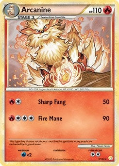 Image for Arcanine - 1/123 (HeartGold & SoulSilver) (001/123) (PR) - Pokemon