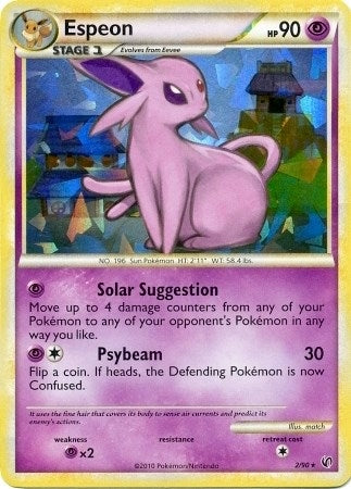 Image for Espeon - 2/90 (HGSS Undaunted - Cracked Ice Holo) (002/090) (PR) - Pokemon