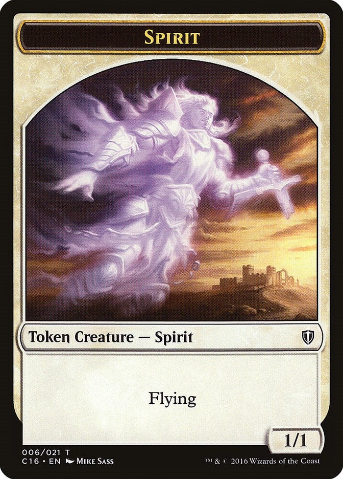 Image for Spirit (006) // Bird (002) Double-Sided Token (6 // 2) (C16) - Magic: The Gathering