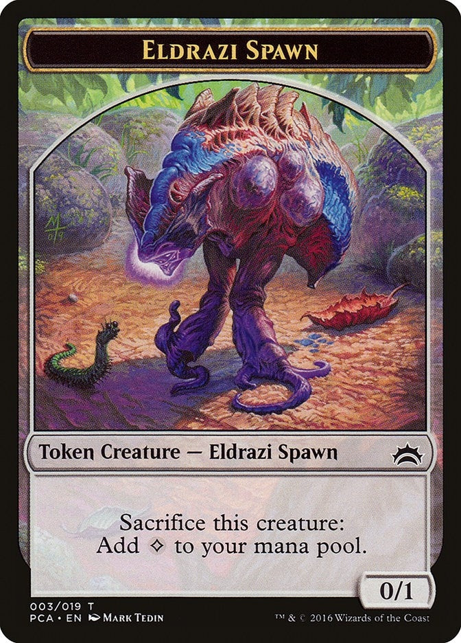 Image for Eldrazi Spawn (003) // Eldrazi Double-Sided Token (3 // 1) (PCA) - Magic: The Gathering