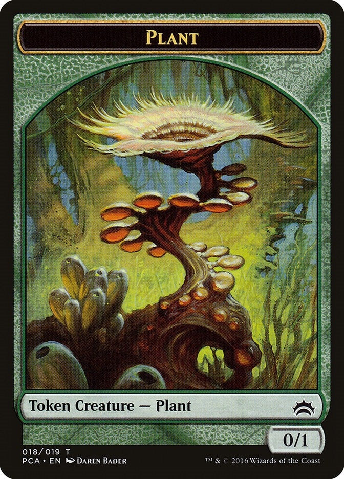 Image for Plant // Ooze Double-Sided Token (18 // 16) - Magic: The Gathering