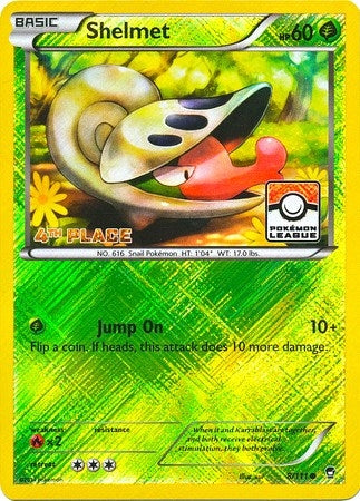 Image for Shelmet - 8/111 (Pokemon League) [4th Place] (008/111) (PR) - Pokemon