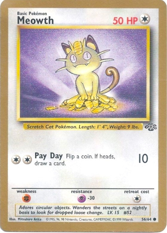Image for Meowth - 56/64 (Gold Bordered Promo) (56/64) (MCAP) - Pokemon