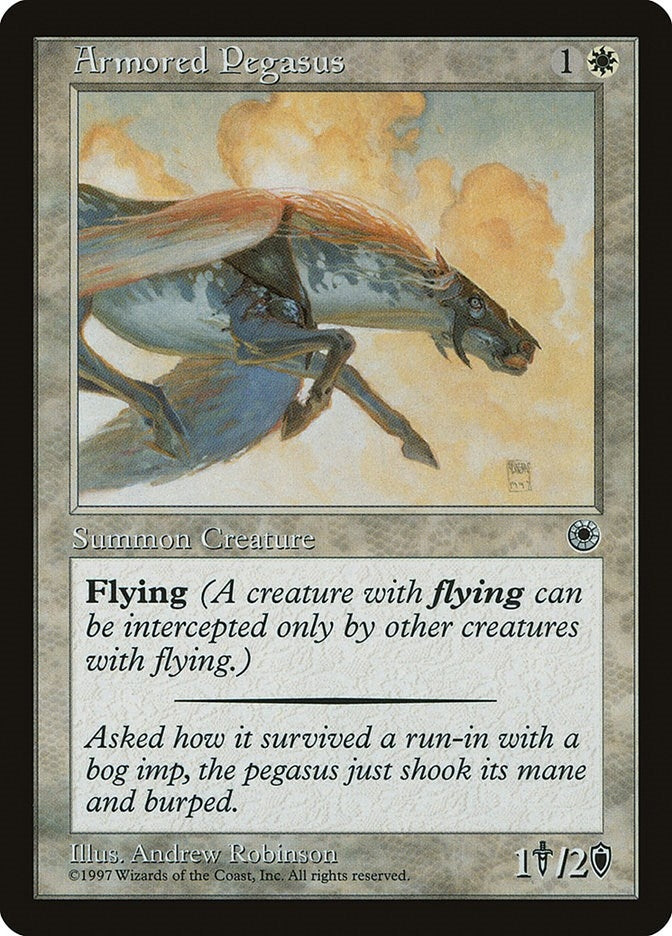 Image for Armored Pegasus (Reminder Text) - Magic: The Gathering
