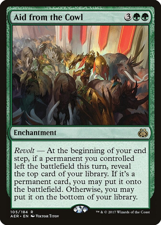 Image for Aid from the Cowl (105) (AER) - Magic: The Gathering