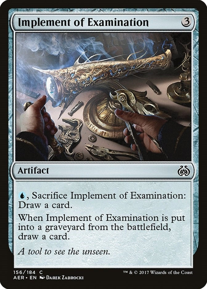 Image for Implement of Examination (156) (AER) - Magic: The Gathering