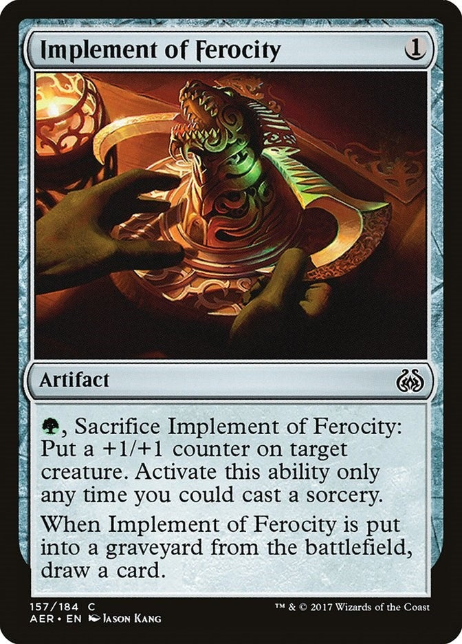 Image for Implement of Ferocity (157) (AER) - Magic: The Gathering