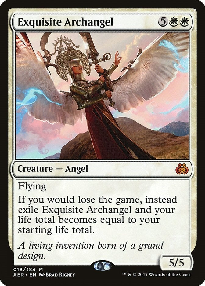Image for Exquisite Archangel (18) (AER) - Magic: The Gathering
