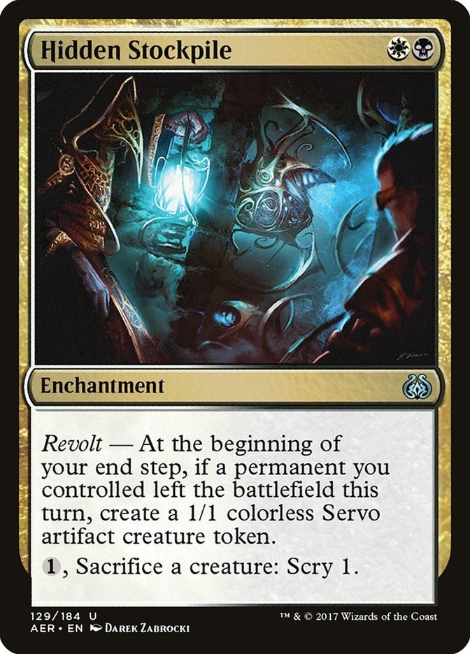 Image for Hidden Stockpile (129) (AER) - Magic: The Gathering