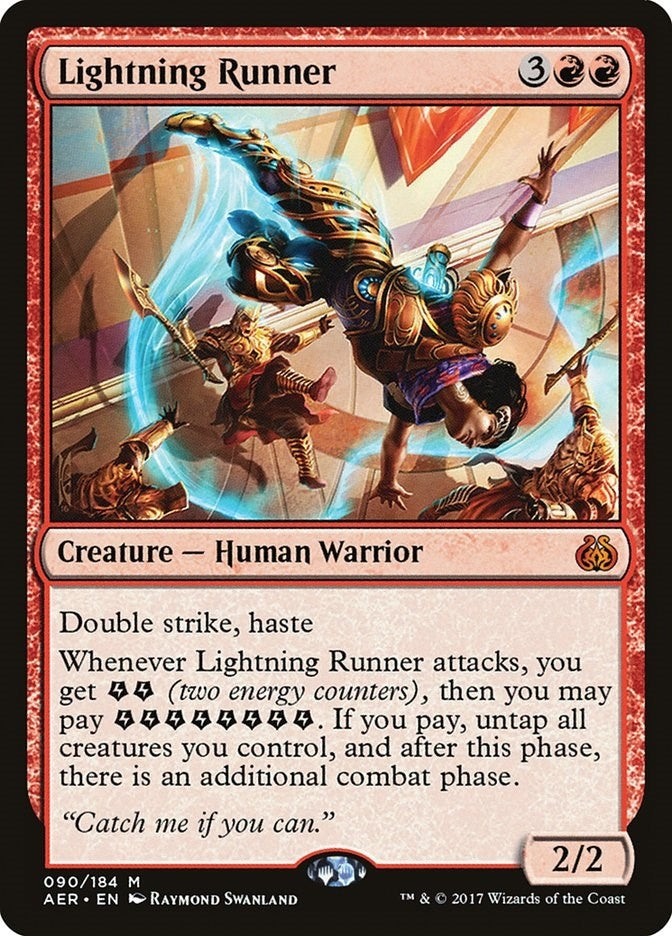 Image for Lightning Runner (90) (AER) - Magic: The Gathering