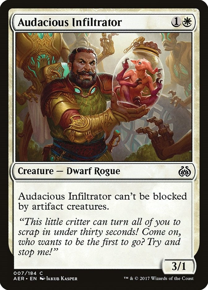 Image for Audacious Infiltrator (7) (AER) - Magic: The Gathering