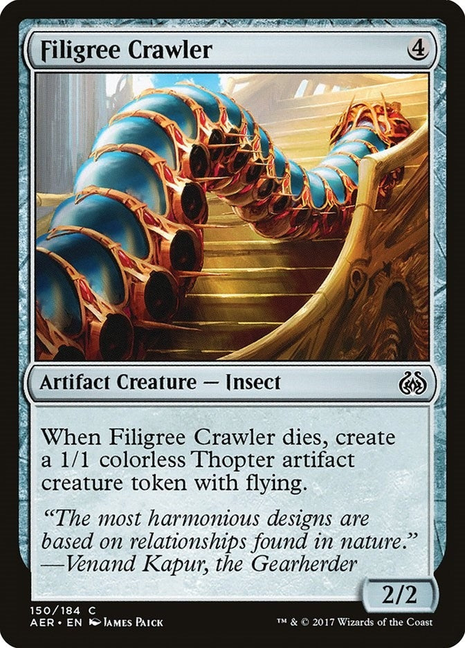 Image for Filigree Crawler (150) (AER) - Magic: The Gathering