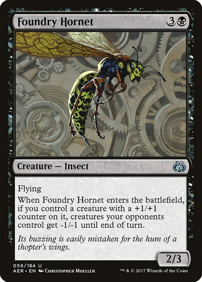 Image for Foundry Hornet (59) (AER) - Magic: The Gathering