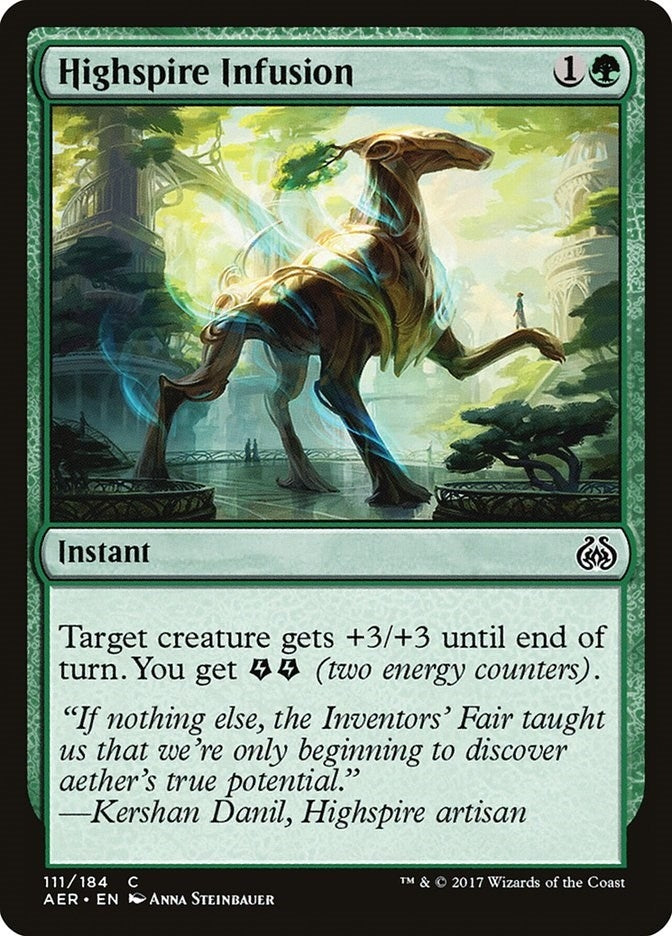Image for Highspire Infusion (111) (AER) - Magic: The Gathering