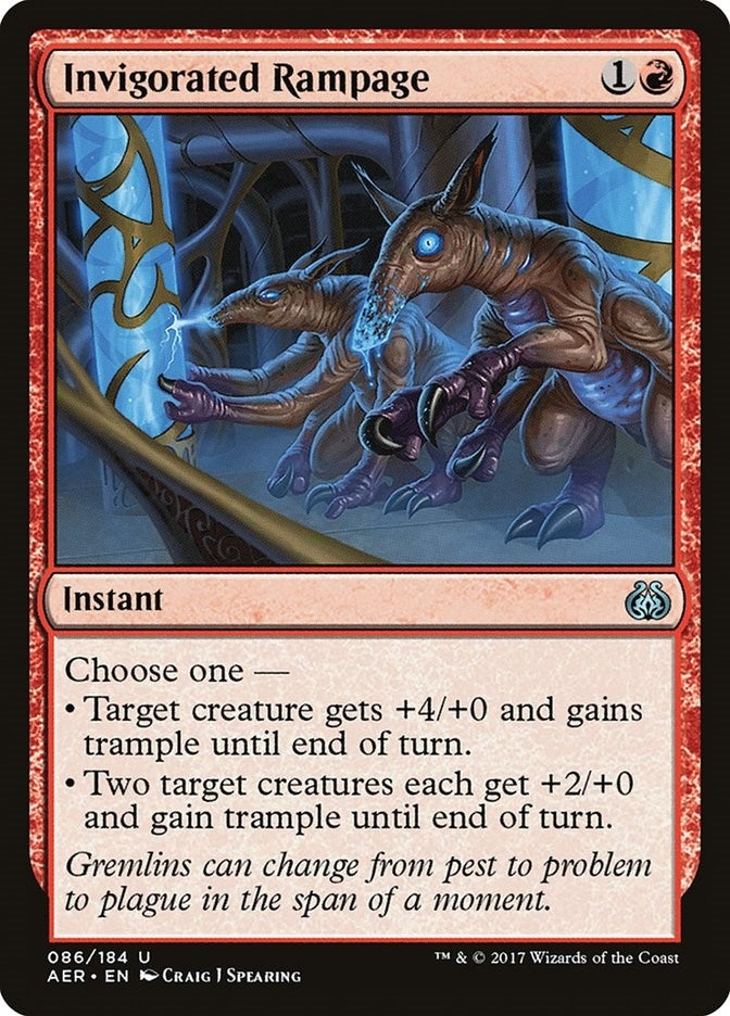 Image for Invigorated Rampage (86) (AER) - Magic: The Gathering