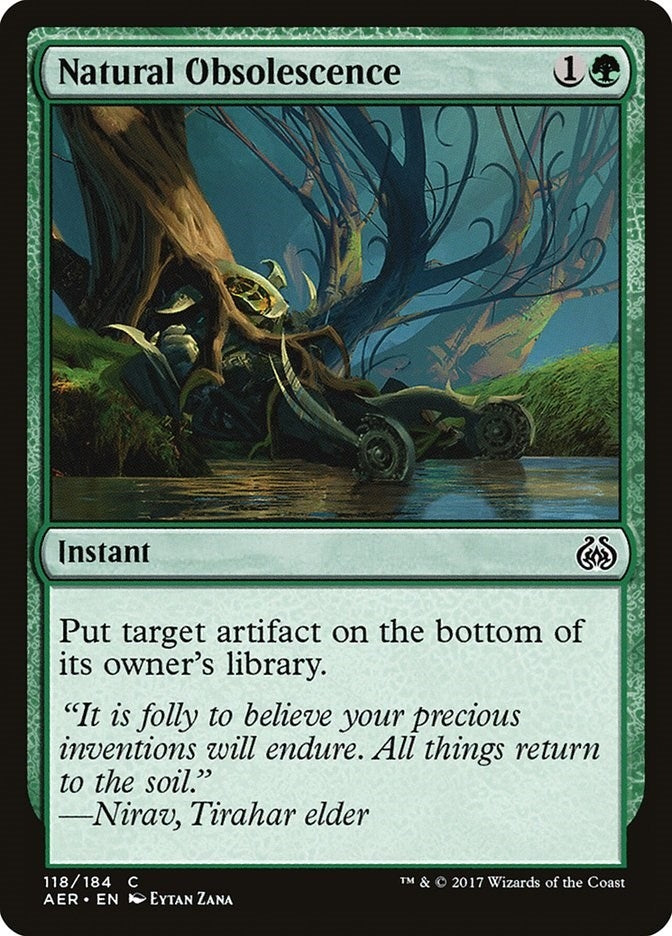 Image for Natural Obsolescence (118) (AER) - Magic: The Gathering
