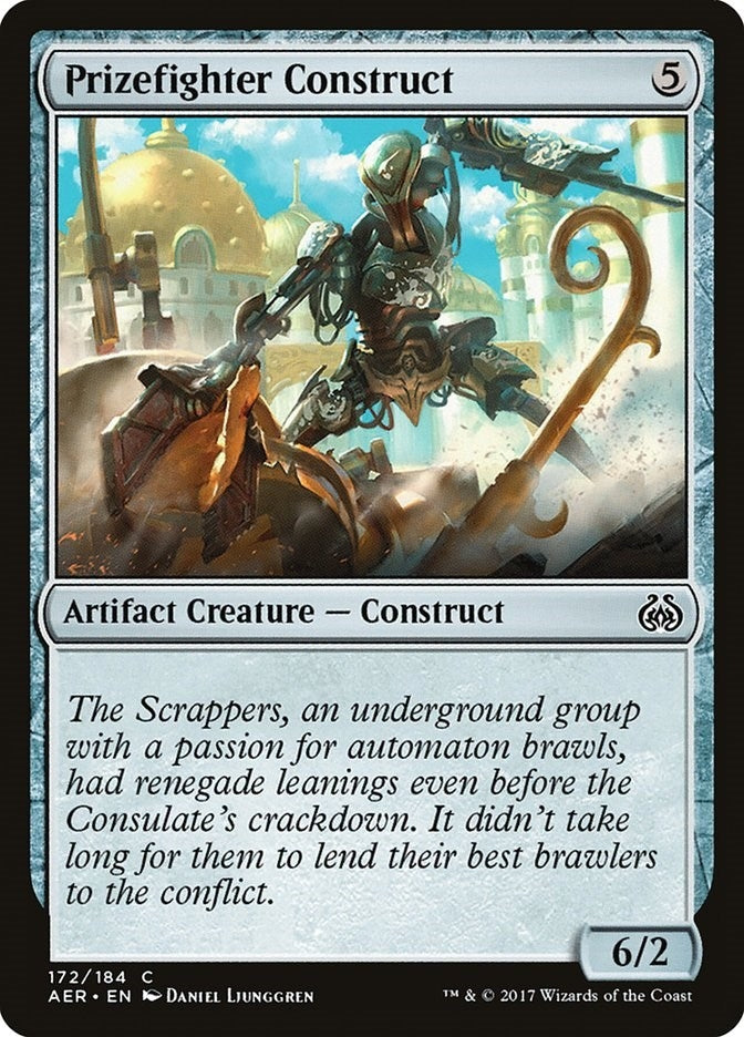 Image for Prizefighter Construct (172) (AER) - Magic: The Gathering