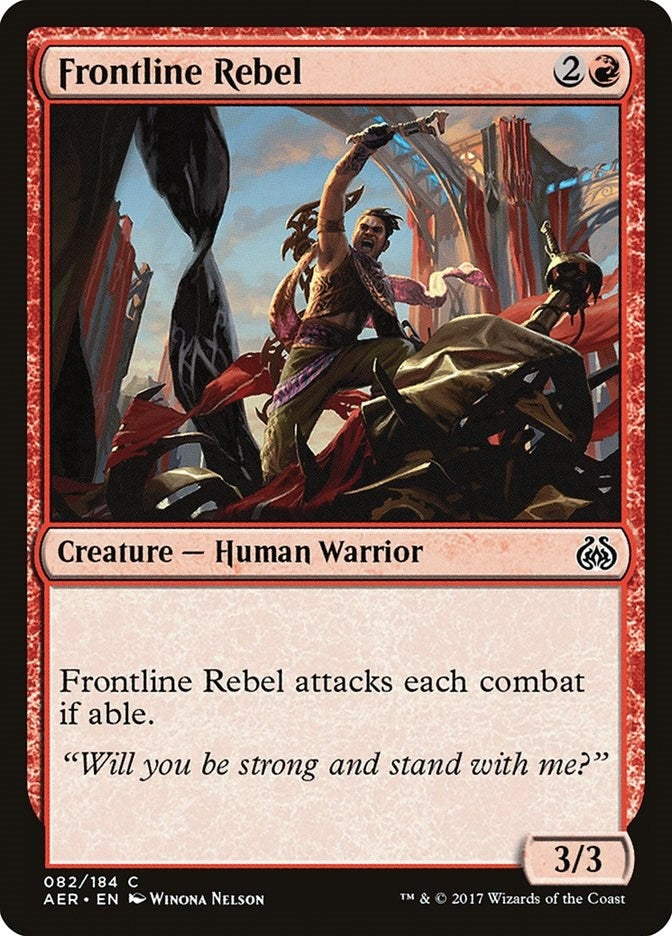 Image for Frontline Rebel (82) (AER) - Magic: The Gathering