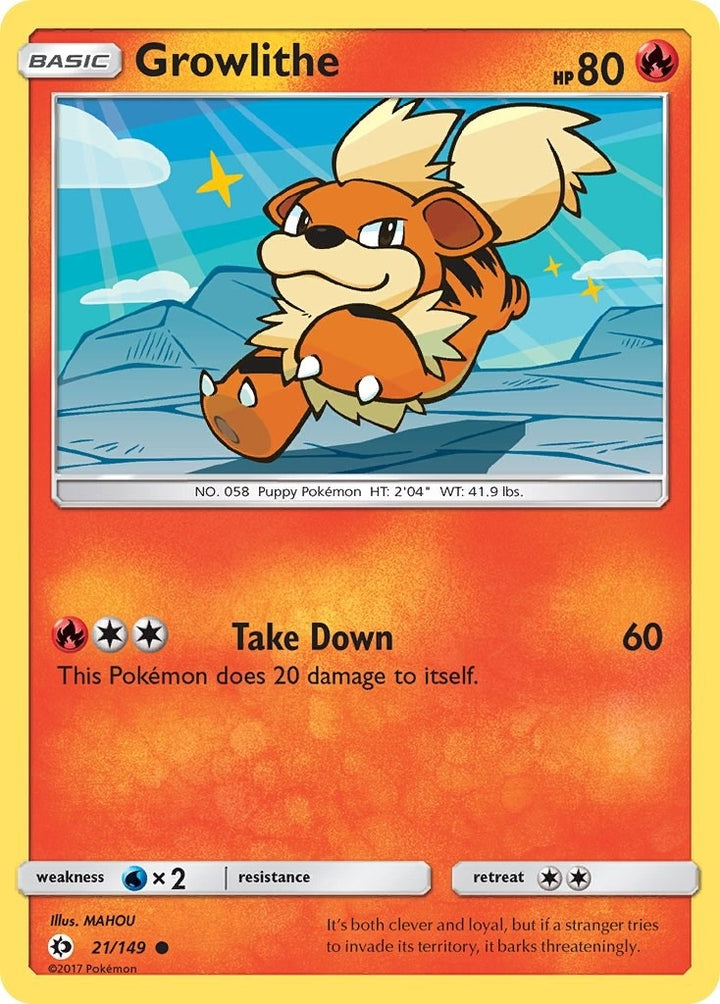 Image for Growlithe (21/149) (SM01) - Pokemon