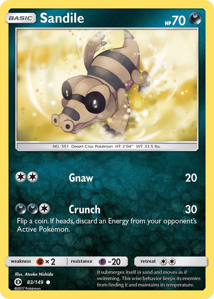 Image for Sandile (83/149) (SM01) - Pokemon
