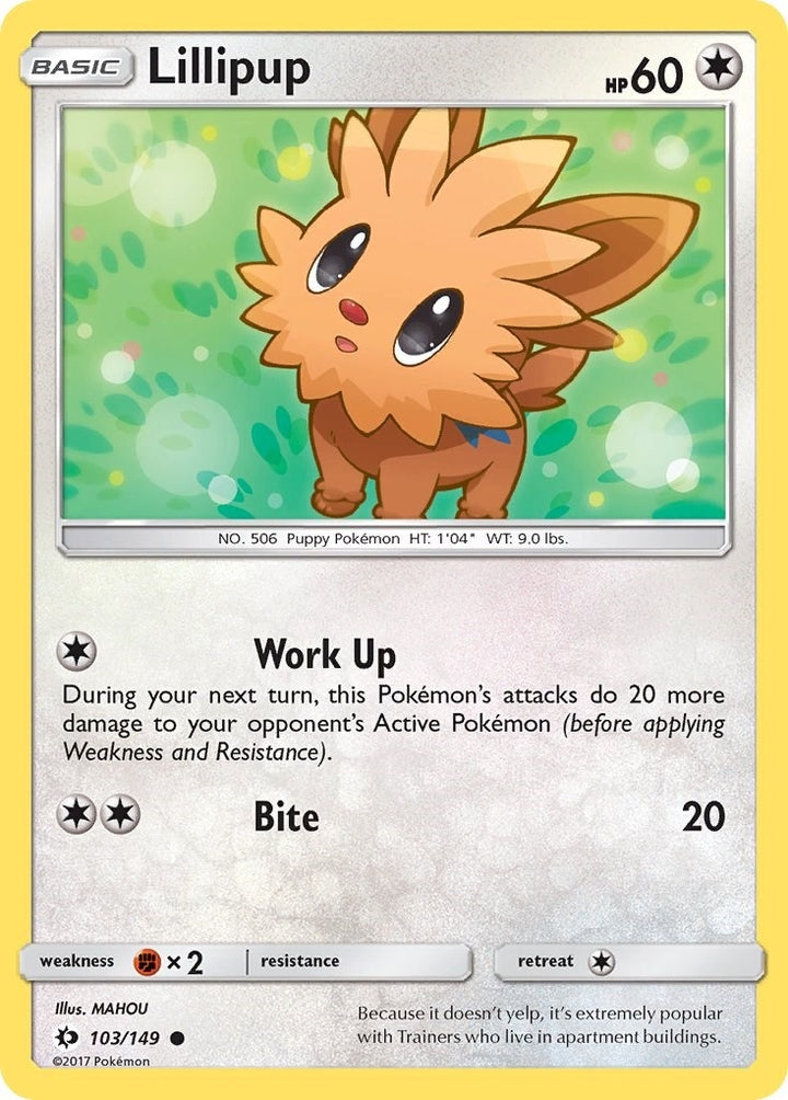 Image for Lillipup (103/149) (SM01) - Pokemon