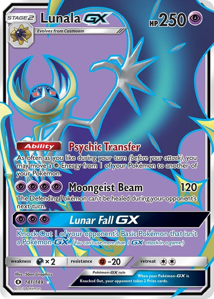 Image for Lunala GX (Full Art) (141/149) (SM01) - Pokemon