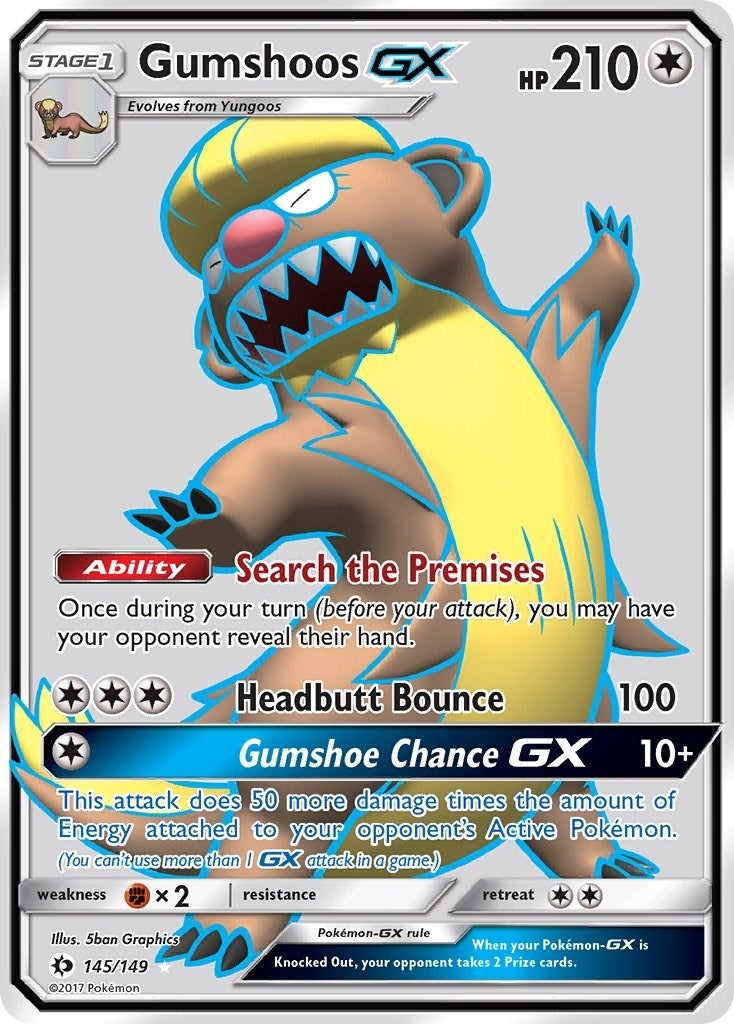Image for Gumshoos GX (Full Art) (145/149) (SM01) - Pokemon