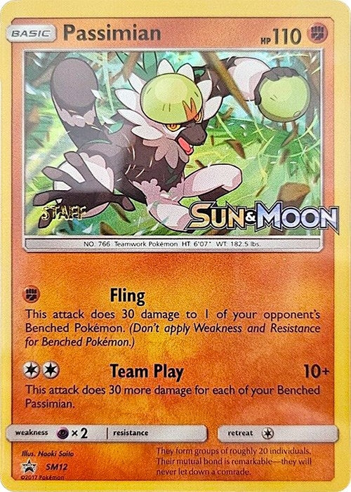Image for Passimian - SM12 (Prerelease) [Staff] (SM12) (SMP) - Pokemon