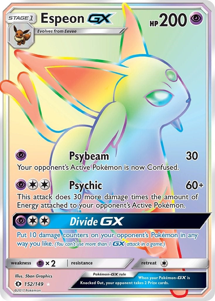 Image for Espeon GX (Secret) (152/149) (SM01) - Pokemon