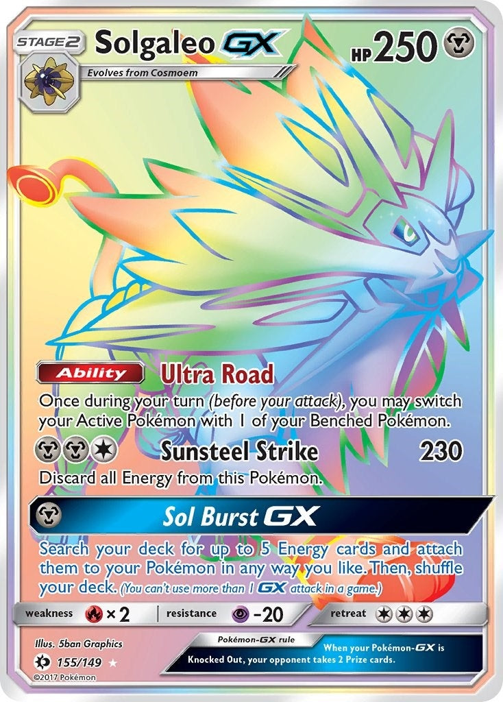 Image for Solgaleo GX (Secret) (155/149) (SM01) - Pokemon