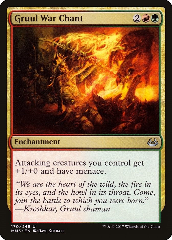 Image for Gruul War Chant (170) (MM3) - Magic: The Gathering