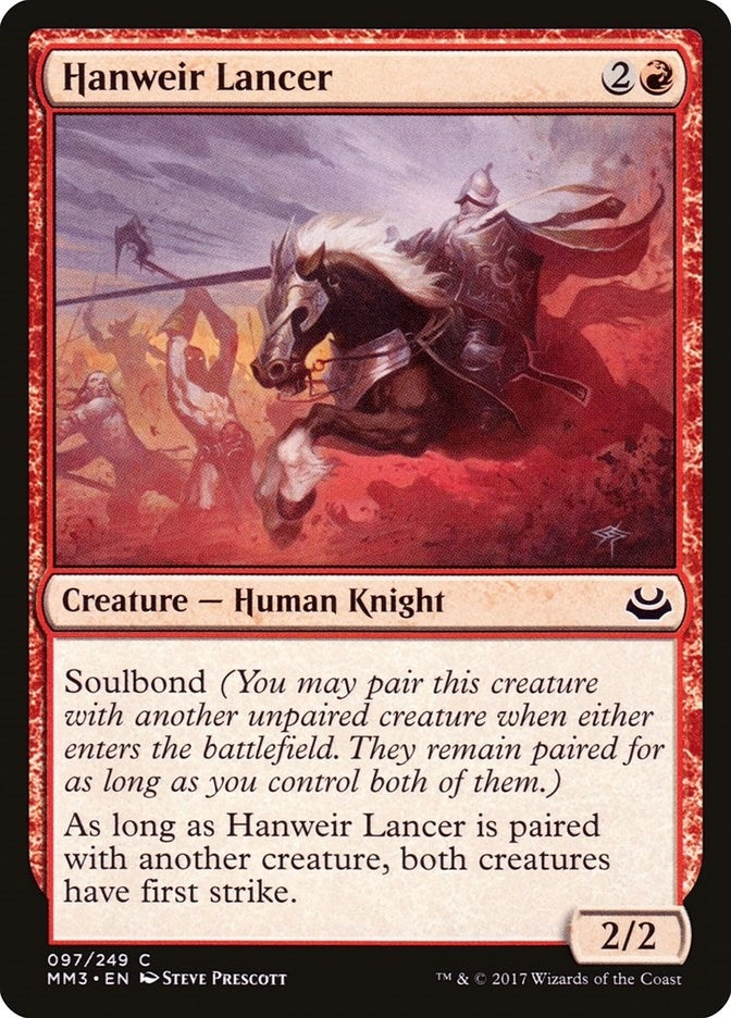 Image for Hanweir Lancer (97) (MM3) - Magic: The Gathering