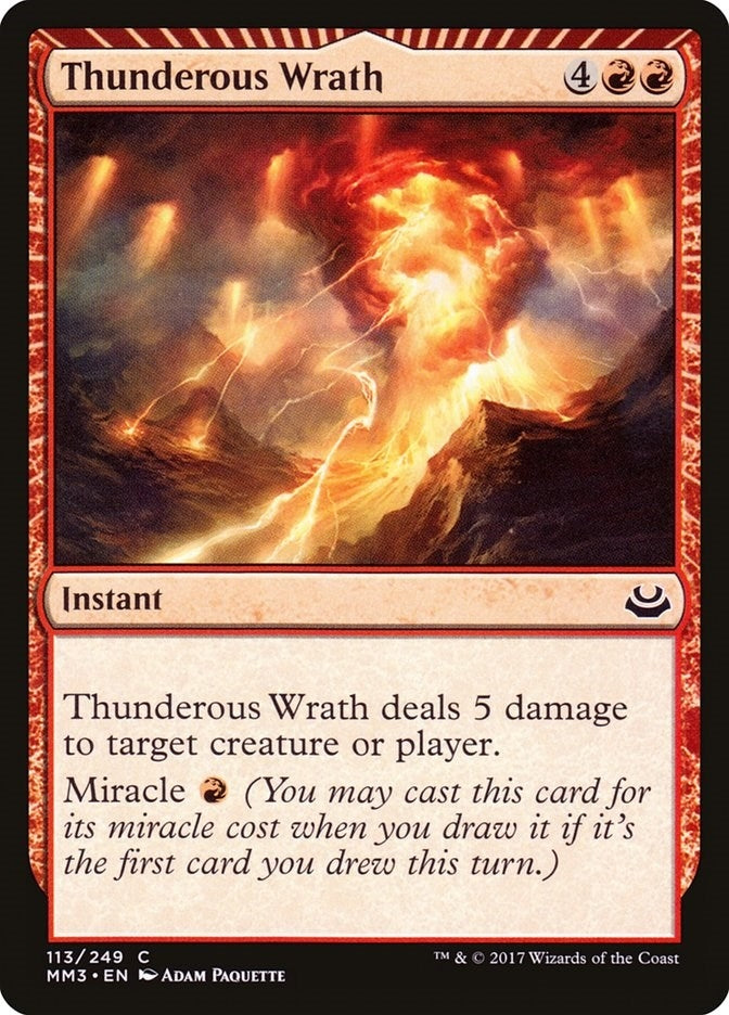 Image for Thunderous Wrath (113) (MM3) - Magic: The Gathering