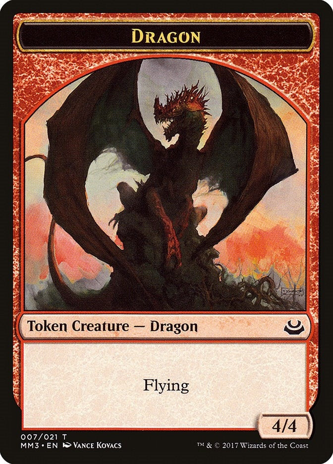 Image for Dragon Token (7) (MM3) - Magic: The Gathering
