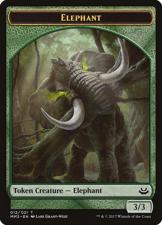 Image for Elephant Token (12) - Magic: The Gathering