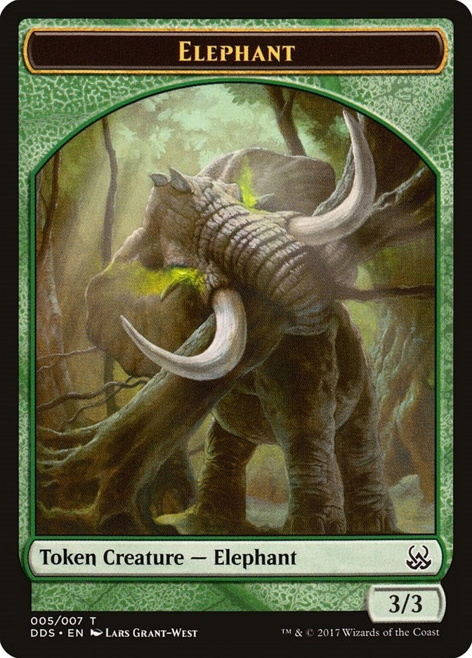 Image for Elephant Token (5) - Magic: The Gathering