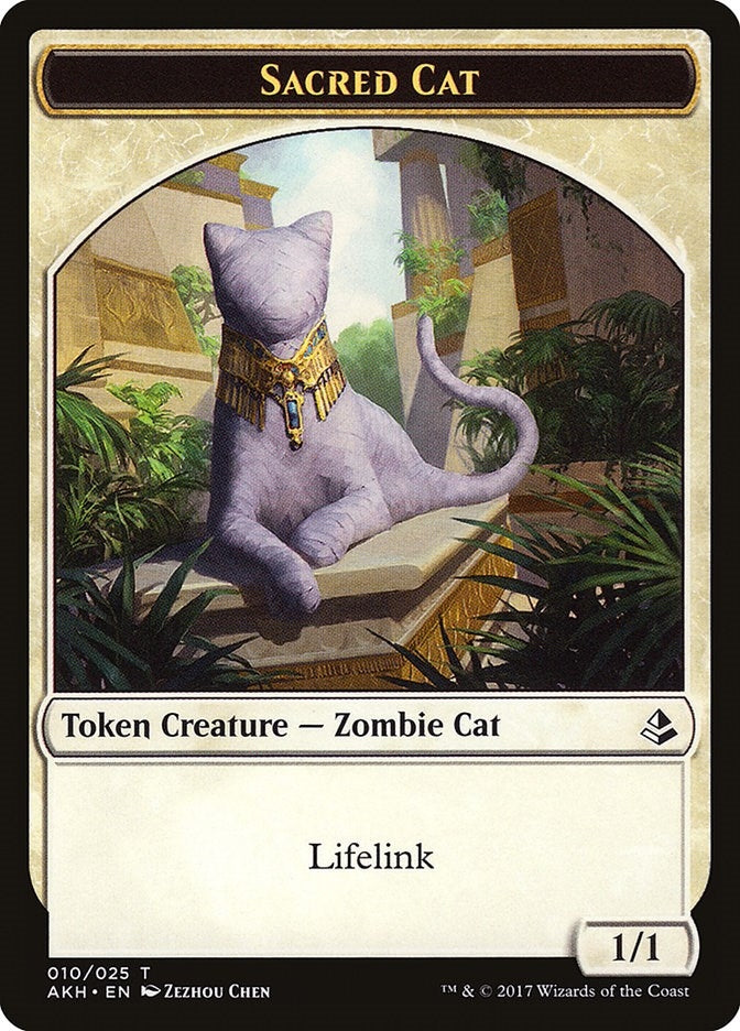 Image for Sacred Cat Token (10) (AKH) - Magic: The Gathering