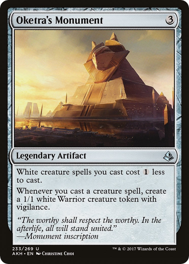 Image for Oketra's Monument (233) (AKH) - Magic: The Gathering