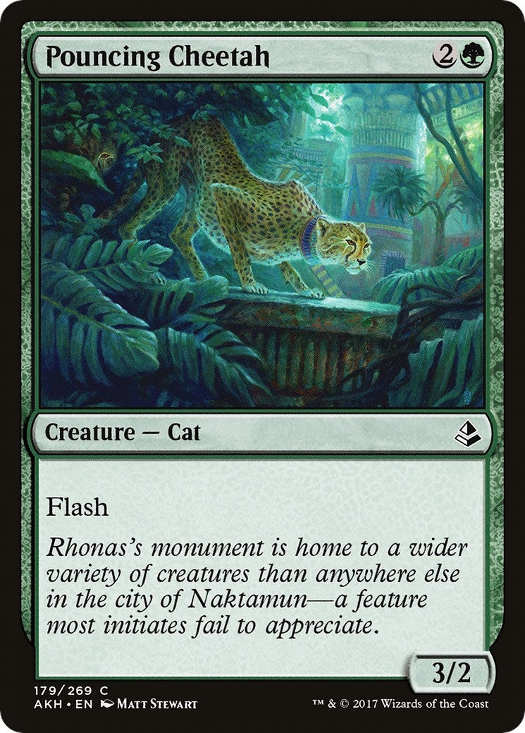 Image for Pouncing Cheetah (179) (AKH) - Magic: The Gathering