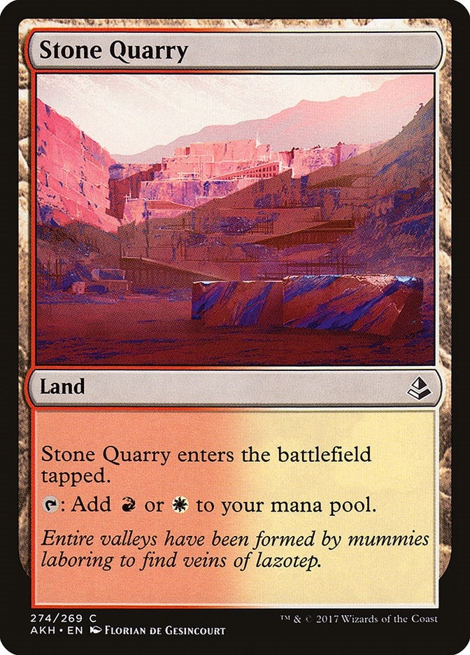 Image for Stone Quarry (274) (AKH) - Magic: The Gathering