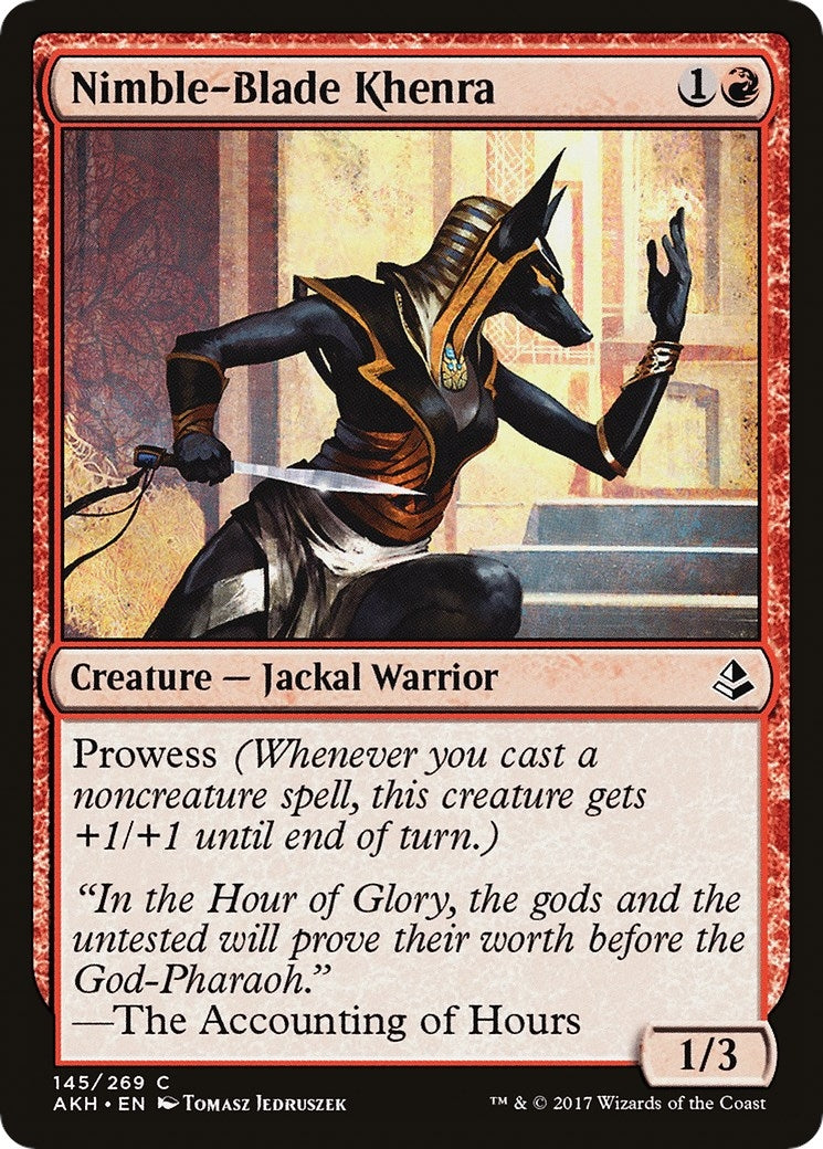 Image for Nimble-Blade Khenra (145) (AKH) - Magic: The Gathering