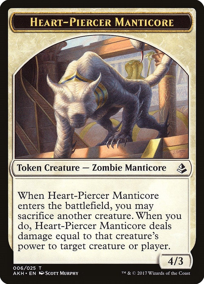 Image for Heart-Piercer Manticore Token (6) - Magic: The Gathering