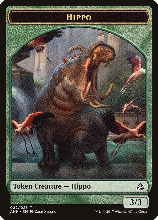 Image for Hippo Token (22) (AKH) - Magic: The Gathering