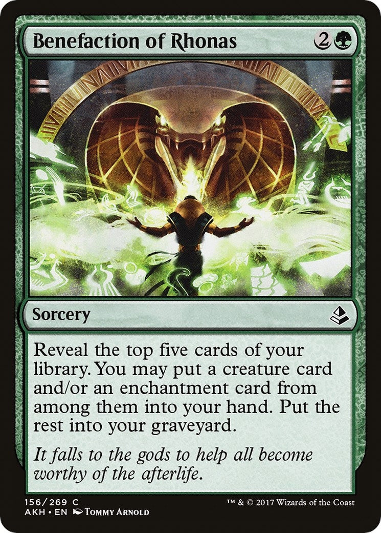 Image for Benefaction of Rhonas (156) (AKH) - Magic: The Gathering