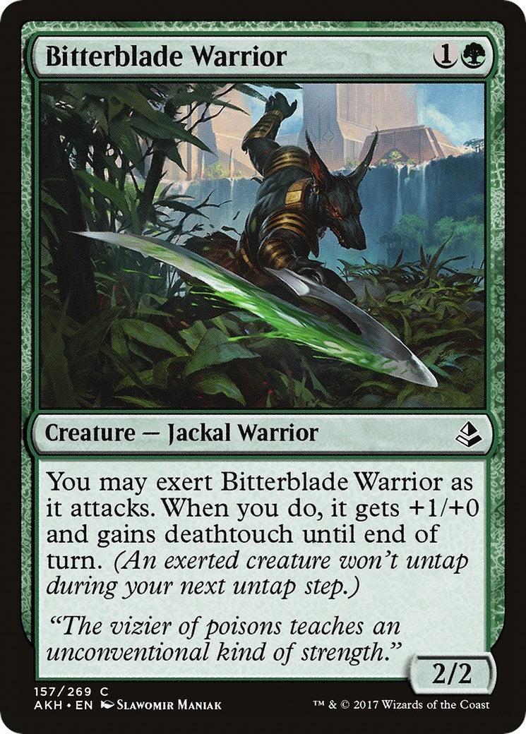 Image for Bitterblade Warrior (157) (AKH) - Magic: The Gathering